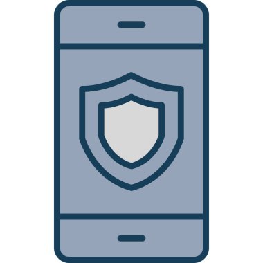 Akıllı telefon. Web simgesi basit illüstrasyon