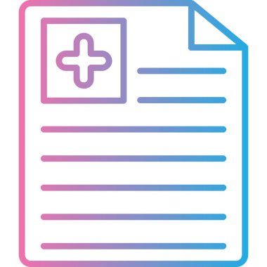 Belge. Web simgesi basit illüstrasyon