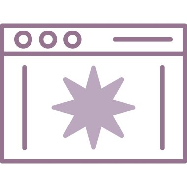 tarayıcı pencere vektör çizimi, basit tasarım