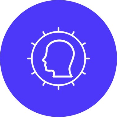 İnsan kafa simgesi çizimi