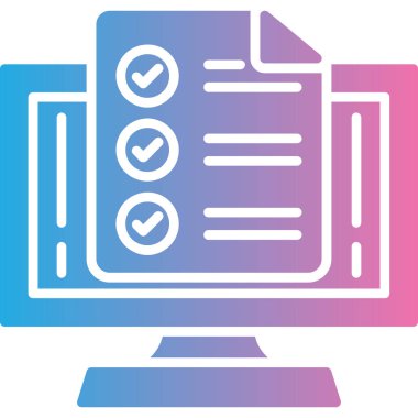 Belge simgesinin vektör illüstrasyonu