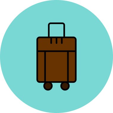 bagaj. Web simgesi basit illüstrasyon