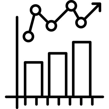 grafik ikonu vektör illüstrasyonu