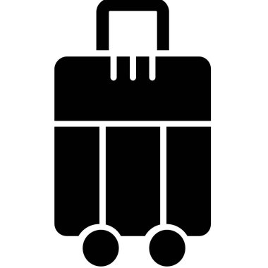 seyahat bagaj simgesi, basit vektör