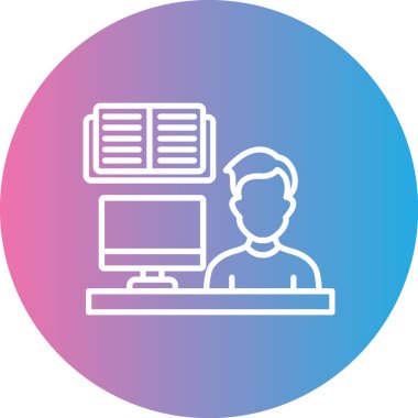 İnsan simgesinin vektör illüstrasyonu