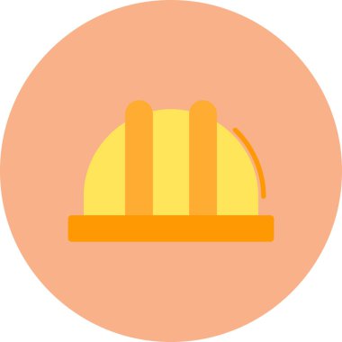 Kask simgesi vektör illüstrasyonu