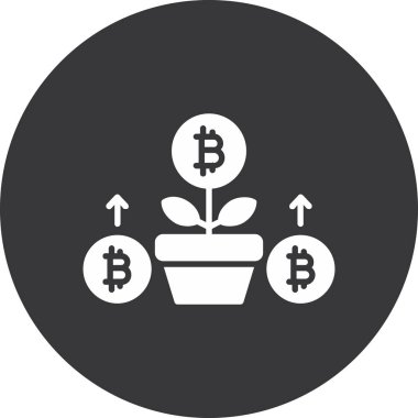 Para simgesinin vektör illüstrasyon tasarımı