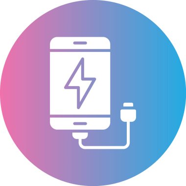 Pil simgesinin vektör illüstrasyonu