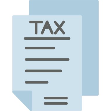 Vergi simgesi vektör illüstrasyonu