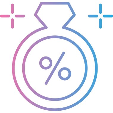 Bir saat simgesinin vektör illüstrasyonu