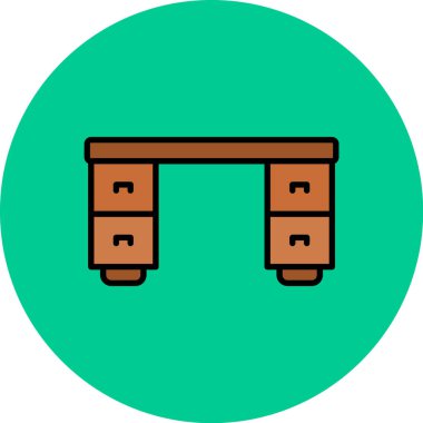 Mobilya simgesinin vektör illüstrasyonu