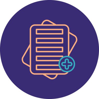 Vektör belgesi Simge illüstrasyonu