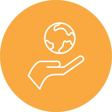 Küresel ısınma çizgisi simgesi