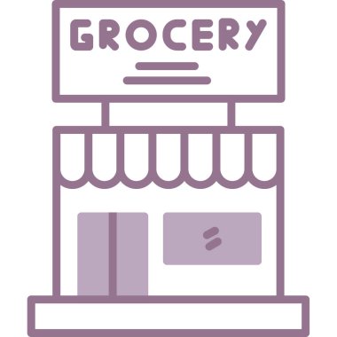 Süpermarket. vektör illüstrasyonu