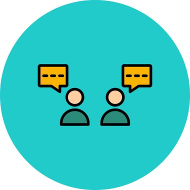 konuşma kabarcığı vektör çizimi