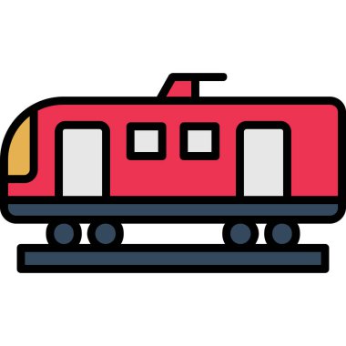 tren simgesi vektör illüstrasyonu