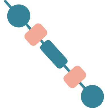 DNA simgesi. Düz dizayn. vektör illüstrasyonu.