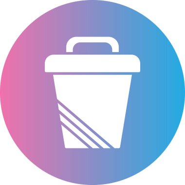 Çöp kutusu simgesi. Basit tasarım