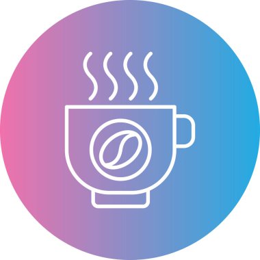 Kahve fincanı ikonu. vektör illüstrasyonu