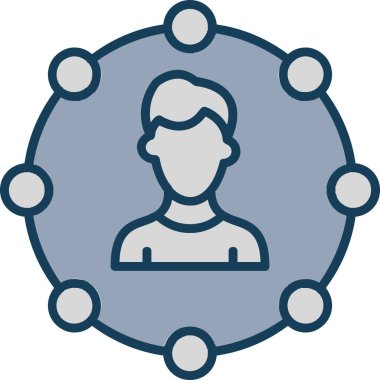 iş adamı simgesi vektör illüstrasyonu