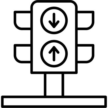 yol işareti vektör çizimi