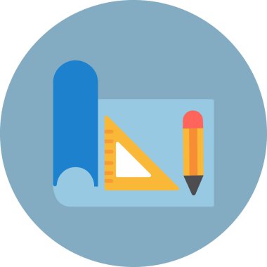 tasarım için düz simge, vektör illüstrasyonu