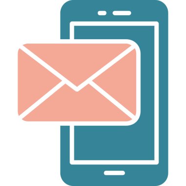 ileti ikonu vektör illüstrasyonu