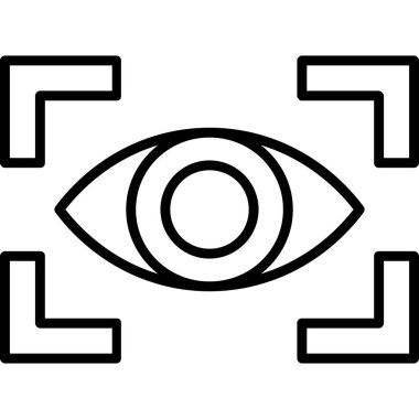 Göz simgesi vektör illüstrasyonu