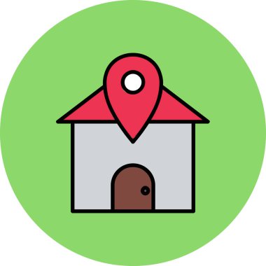 Harita evi konumu simgesi - taslak biçimi