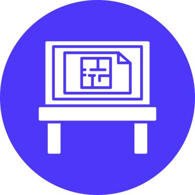 Bilgisayar. Web simgesi basit illüstrasyon