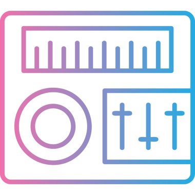 Radyonun vektör illüstrasyonu