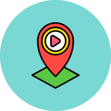 modada izole edilmiş arkaplanda konum iğnesi simgesi