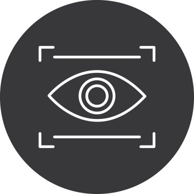 Göz simgesinin vektör illüstrasyonu