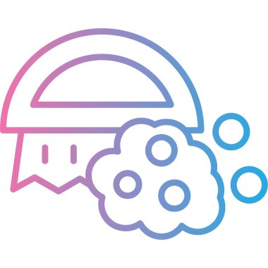 Kask simgesi vektör illüstrasyonu