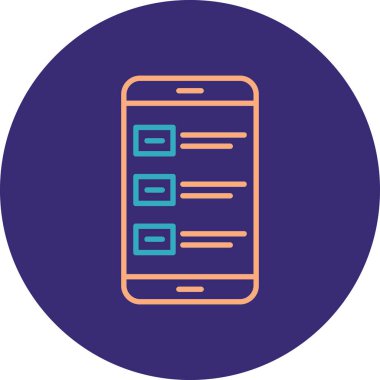 Vektör mobil ağ simgesi