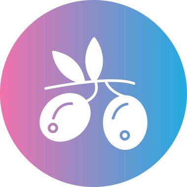 Modern yiyecek simgesinin vektör çizimi