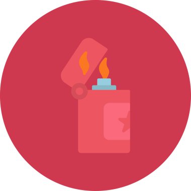 Ateş simgesinin vektör illüstrasyonu