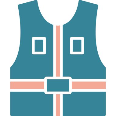 Yelek. Web simgesi basit illüstrasyon