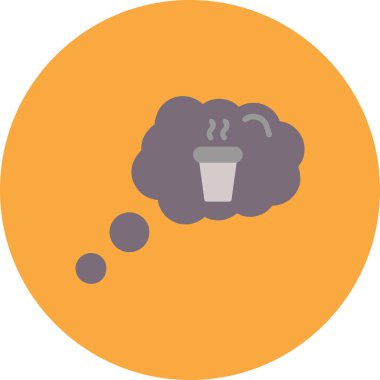 Kahve fincanı simgesinin vektör çizimi