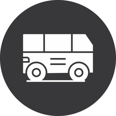 Kamyon Simgesi Moda Biçiminde İzole Arkaplan