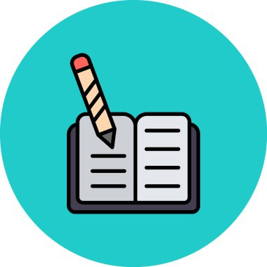 kalem vektörü simgesi modern basit tasarım çizimi