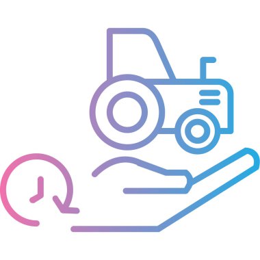 Araba servisi. Basit illüstrasyon