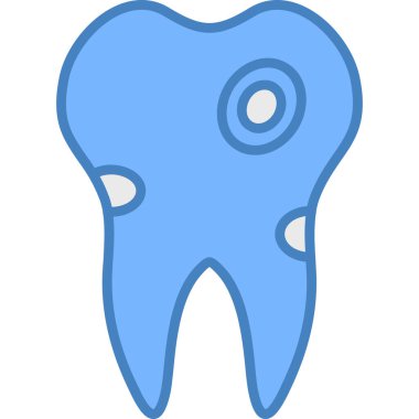 Dişçi. Web simgesi basit illüstrasyon