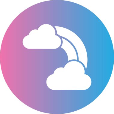 Bulut simgesi vektör illüstrasyonu