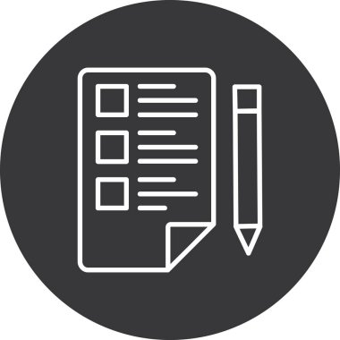 belge simgesi vektör illüstrasyonu