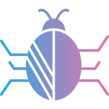 Böcek. Web simgesi basit illüstrasyon