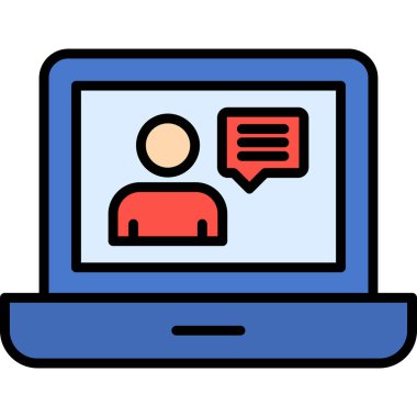 İnternet sohbeti. Basit resimleme