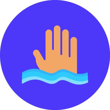 Su. Web simgesi basit illüstrasyon