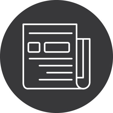 Vektör belgesi Simge illüstrasyonu