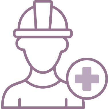 Tıbbi maskeli işçi